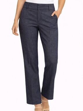 Tailored Pants Boot Flare Midrise Work Mossimo Supply Co. Textured Navy Size 12